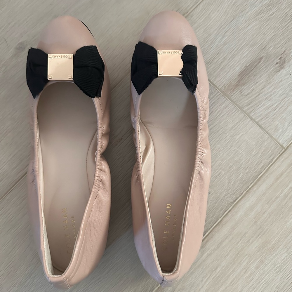 Cole Haan ballet flats with bow 7.5